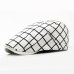 spring summer artist plaid berets hat gorras planas duckbill boina feminina flat sun hat vintage newsboy hat peaked cap bone men