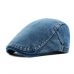 which in shower adult unisex adjustable plain denim beret for women men blank jean flat newsboy cap spring summer sun hat bone