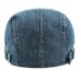 which in shower adult unisex adjustable plain denim beret for women men blank jean flat newsboy cap spring summer sun hat bone