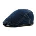 which in shower adult unisex adjustable plain denim beret for women men blank jean flat newsboy cap spring summer sun hat bone