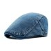 which in shower spring summer adjustable casual denim beret hat women men blank jean flat cap female male plain newsboy hat bone