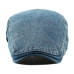 which in shower spring summer adjustable casual denim beret hat women men blank jean flat cap female male plain newsboy hat bone