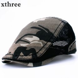 xthree Fashion camouflage Beret Cap sway cap Hats for Men and Women Visors Sun hat Gorras Planas Flat Caps Berets