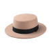 10 Color Men Women Fedora Hat Flat Dome Oval Top Bowler Porkpie Toca Sombrero Hat With Black Ribbon Band 10