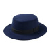 10 Color Men Women Fedora Hat Flat Dome Oval Top Bowler Porkpie Toca Sombrero Hat With Black Ribbon Band 10