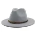 13 Colors High-Q Wide Brim Wool Felt Jazz Fedora Hats for Men Women British Classic Trilby Party Formal Panama Cap Floppy Hat