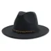 13 Colors High-Q Wide Brim Wool Felt Jazz Fedora Hats for Men Women British Classic Trilby Party Formal Panama Cap Floppy Hat