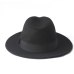 2 Big Size 100% Wool Men Felt Trilby Fedora Hat For Gentleman Wide Brim Top Cloche Panama Sombrero Cap Size 56-58,size 59-61CM