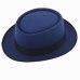 2015 Fashion Men Classic Felt Pork Pie Porkpie fedora Hat Chapea Cap Upturn Masculino Black Ribbon Band panama hats