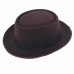 2015 Fashion Men Classic Felt Pork Pie Porkpie fedora Hat Chapea Cap Upturn Masculino Black Ribbon Band panama hats