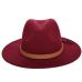 2016 Autumn Winter Sun Hat Women Men Fedora Hat Classical Wide Brim Felt Floppy Cloche Cap Chapeau Imitation Wool Cap