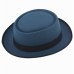 2016 Fashion Unisex Felt Pork Pie Men curled edg cap European American flat caps circular top hats Fedoras chapeu fedora hat 25