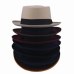 2016 Fashion Unisex Felt Pork Pie Men curled edg cap European American flat caps circular top hats Fedoras chapeu fedora hat 25