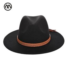 Autumn and winter men's fedora hat classical sombrero hairy headscarf imitation wool cap sunshade boys high quality hats bone