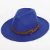 Autumn winter wool men's fedoras women's felt hat Ladies sombrero jazz Male bowler hat outdoor vintage top hats Black large size