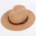 Autumn winter wool men's fedoras women's felt hat Ladies sombrero jazz Male bowler hat outdoor vintage top hats Black large size