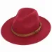 Autumn winter wool men's fedoras women's felt hat Ladies sombrero jazz Male bowler hat outdoor vintage top hats Black large size