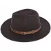 Autumn winter wool men's fedoras women's felt hat Ladies sombrero jazz Male bowler hat outdoor vintage top hats Black large size