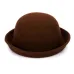DINGDNSHOW 2019 Fashion Winter Hat Fedora Vintage Lady Cute Children Trendy Wool Felt Bowler Derby Floppy Hats For Girl and Boy