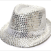 Fashion Adult/Child Unisex Brilliant Glitter Sequins Hat Dance Show Party Jazz Hat Cap Show Stage props Beading Caps Fedoras