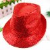 Fashion Adult/Child Unisex Brilliant Glitter Sequins Hat Dance Show Party Jazz Hat Cap Show Stage props Beading Caps Fedoras