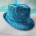 Fashion Adult/Child Unisex Brilliant Glitter Sequins Hat Dance Show Party Jazz Hat Cap Show Stage props Beading Caps Fedoras