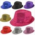 Fashion Adult/Child Unisex Brilliant Glitter Sequins Hat Dance Show Party Jazz Hat Cap Show Stage props Beading Caps Fedoras