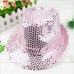 Fashion Adult/Child Unisex Brilliant Glitter Sequins Hat Dance Show Party Jazz Hat Cap Show Stage props Beading Caps Fedoras