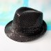 Fashion Adult/Child Unisex Brilliant Glitter Sequins Hat Dance Show Party Jazz Hat Cap Show Stage props Beading Caps Fedoras