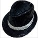 Fashion Adult/Child Unisex Brilliant Glitter Sequins Hat Dance Show Party Jazz Hat Cap Show Stage props Beading Caps Fedoras