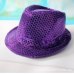 Fashion Adult/Child Unisex Brilliant Glitter Sequins Hat Dance Show Party Jazz Hat Cap Show Stage props Beading Caps Fedoras