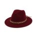 Fashion Wide Flat Brim wool felt Fedoras hats with Ribbon Band jazz trilby formal top hat panama cap Floppy Hat for men women