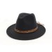 Fashion Wide Flat Brim wool felt Fedoras hats with Ribbon Band jazz trilby formal top hat panama cap Floppy Hat for men women