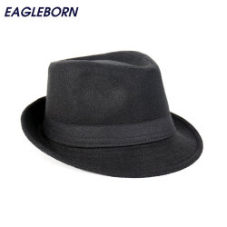 Free Shipping Wide Brim men Fedora Hats Jazz Caps flat top hat gorras casquette Brief Style hat chapeu