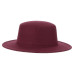 GEMVIE Classic Solid Color Felt Fedoras Hat for Men Women Wool Blend Jazz Cap Wide Brim Simple Church Derby Flat Top Hat