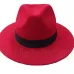 Men's Wool Felt Snap Brim Hat Trilby Women Vintage Wool Panama Fedora Cloche Cap Wool Felt Jazz Hats 14 colors YY0397