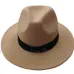 Men's Wool Felt Snap Brim Hat Trilby Women Vintage Wool Panama Fedora Cloche Cap Wool Felt Jazz Hats 14 colors YY0397