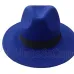 Men's Wool Felt Snap Brim Hat Trilby Women Vintage Wool Panama Fedora Cloche Cap Wool Felt Jazz Hats 14 colors YY0397