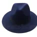Men's Wool Felt Snap Brim Hat Trilby Women Vintage Wool Panama Fedora Cloche Cap Wool Felt Jazz Hats 14 colors YY0397