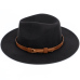 Men's fedora wool warm and comfortable adjustable large size 60CM hats unisex fashion trend solid caps classic bowler hat man