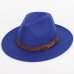 Men's fedora wool warm and comfortable adjustable large size 60CM hats unisex fashion trend solid caps classic bowler hat man