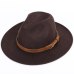 Men's fedora wool warm and comfortable adjustable large size 60CM hats unisex fashion trend solid caps classic bowler hat man