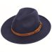 Men's fedora wool warm and comfortable adjustable large size 60CM hats unisex fashion trend solid caps classic bowler hat man