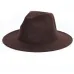 Men's hats solid color fashion big hats along the classic hat large size 60CM men and women universal adjustable fedora man jazz