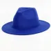Men's hats solid color fashion big hats along the classic hat large size 60CM men and women universal adjustable fedora man jazz