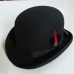 New 100% Wool Hat High Quality Fashion Men's and Women's Black Cap Bowler Hats Black Wool Felt Derby Bowler Hats B-8134