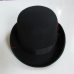 New 100% Wool Hat High Quality Fashion Men's and Women's Black Cap Bowler Hats Black Wool Felt Derby Bowler Hats B-8134