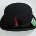 New 100% Wool Hat High Quality Fashion Men's and Women's Black Cap Bowler Hats Black Wool Felt Derby Bowler Hats B-8134