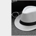 New Classic Mens Women Straw Fedora Hat Wide Brim Panama Hat Summer Hat Mens or Ladies Crushable Fedora Hat