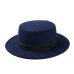 New Fashion Wool Pork Pie Boater Flat Top Hat For Women's Men's Felt Wide Brim Fedora Gambler Hat